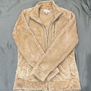 COPY - Calvin Klein Teddy Jacket
Very comfortable and cozy 
Size: Small
Cream/T…